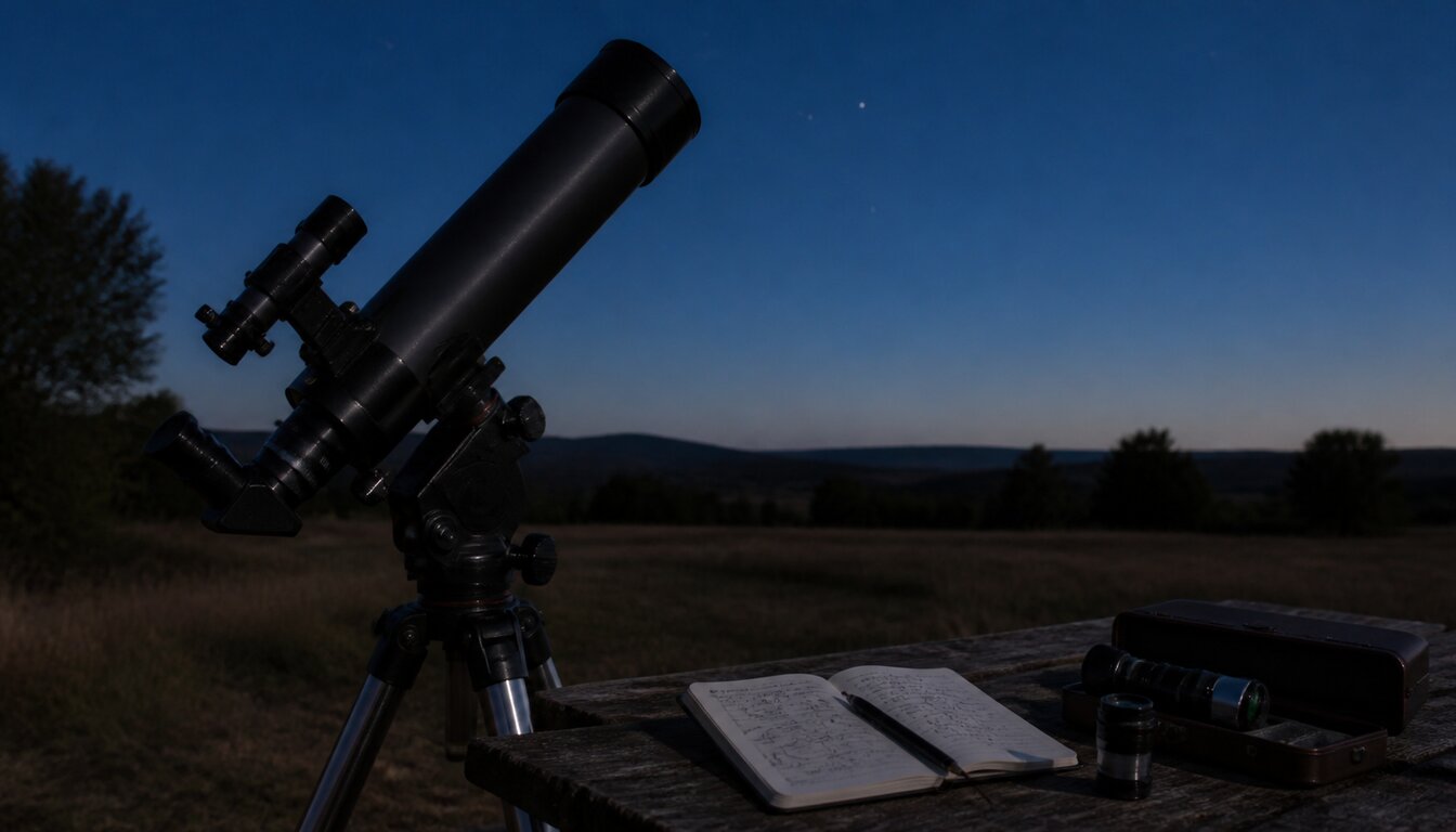 A restrained field illustration of Jupiter for an observing guide